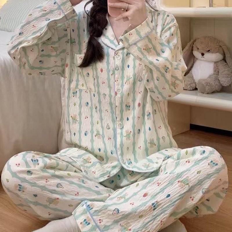 Vapetix 2 yards (M-L)-4 sizes (XL-XXL) New Treasure (Autumn 14) Women's Cloud Cotton Fall Cardigan Hooded Long Sleeve Long Pants Simple Co – Bild 3