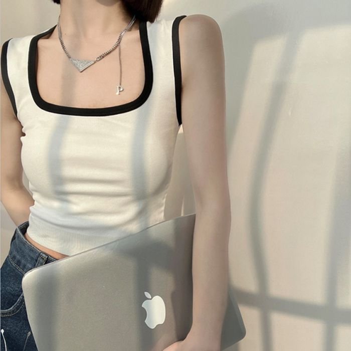 Vapetix Free Size-Free Size Colored Striped Square Collar, Strapless Bralette with Padded Cups, Backless Top for Young Girls, K – Bild 6