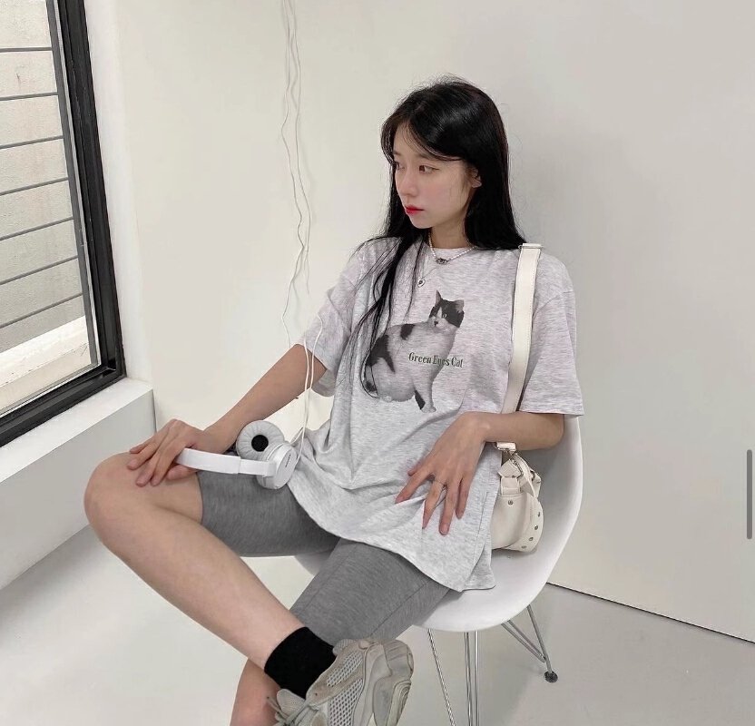 Vapetix M-2XL Short-sleeve commuting top summer new cartoon tee casual sport round neck T-shirt trendy – Bild 4