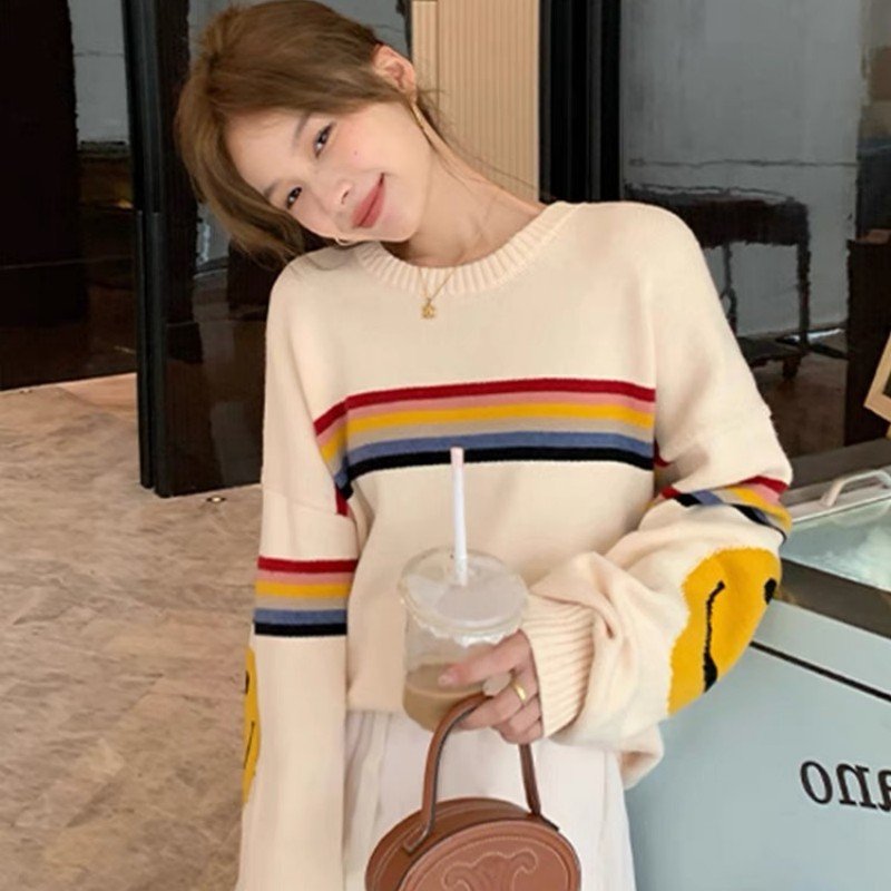 Vapetix Free Size-Free Size 2025 High Quality Autumn and Winter Sweater Knitted Sweater Lazy Style Internet Famous Loose Coat – Bild 9