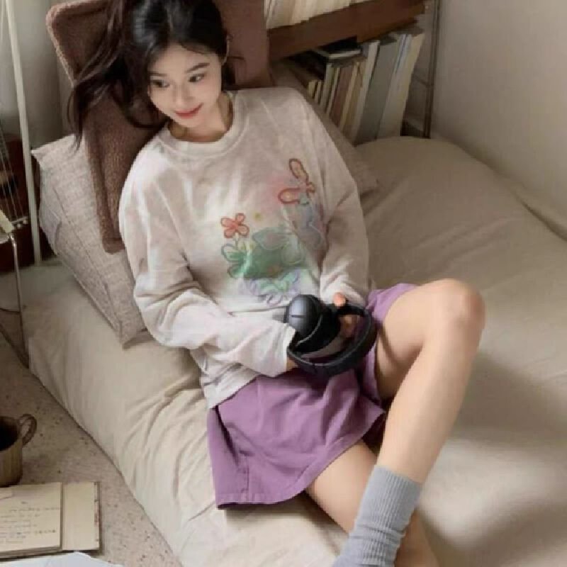 Vapetix S-XL Guangzhou Original Fabric Colorful Hand-painted Graffiti Sun Protection Sweatshirt for Women, Net M – Bild 9