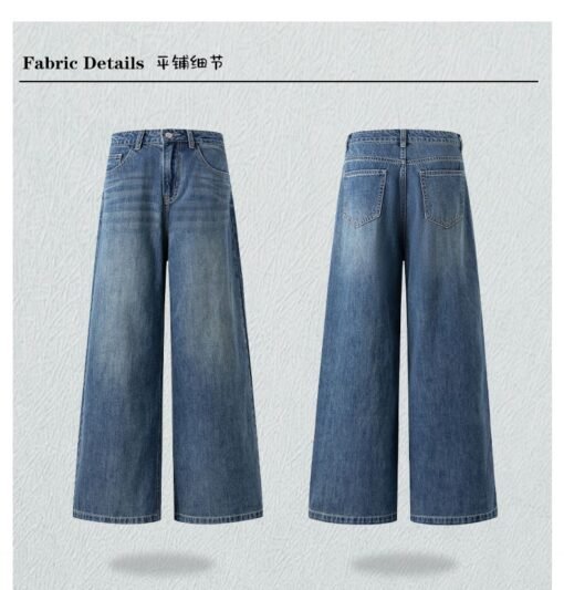 Vapetix XS-XL  Photographed American-style dropped pants, retro high-street design, high-waisted wide-leg, loose n – Bild 7