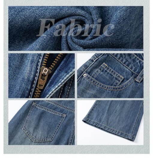 Vapetix XS-XL  Photographed American-style dropped pants, retro high-street design, high-waisted wide-leg, loose n – Bild 9