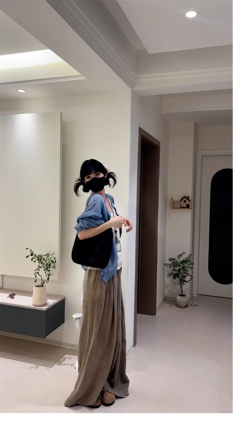 Vapetix S-2XL French blue checkered sunscreen shirt jacket for women, summer thin style, 2025 new arrival loose l – Bild 8