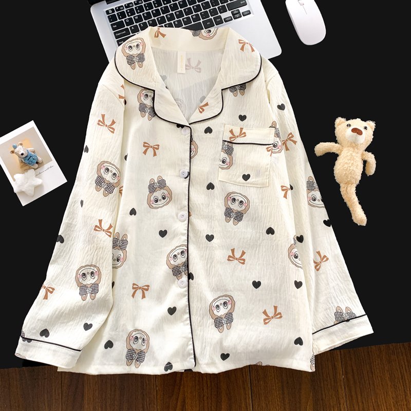 Vapetix M-XXL Jo Mengran 2025 Autumn Cloud Cotton Collarless Cardigan Long-Sleeve Long Pants Women's Set Casual H