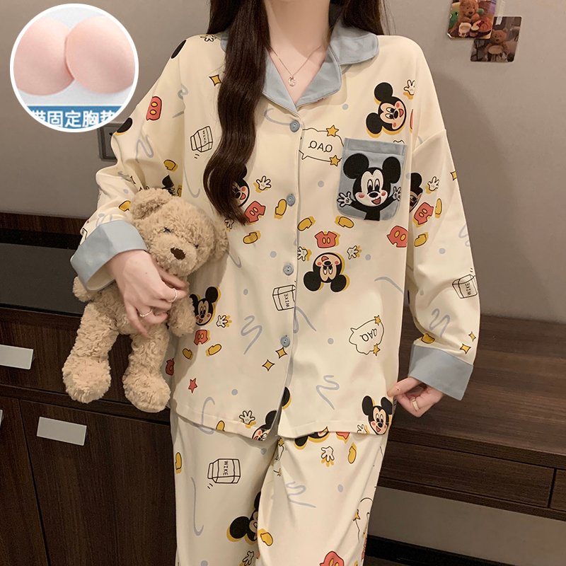 Vapetix M-XXL Qiao Mengran 2025 Autumn 180g Faux Cotton (with Chest Pads) Lapel Cardigan Long-Sleeve Pants Women' – Bild 5