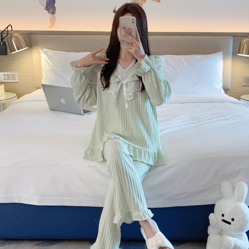 Vapetix M-XL Stellar V-Neck Lace Sweet Princess Style Homecoming Dress Spring and Autumn Season Pure Cotton Natu