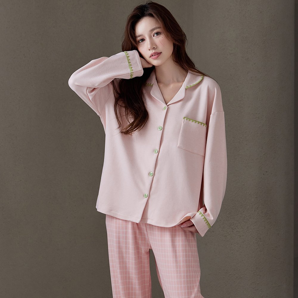 Vapetix M-XXL Cashmere Silk Two-Sided Collar Open-Front Sweater Long-Sleeve Check Pants Winter Homecoming Set Cut – Bild 5