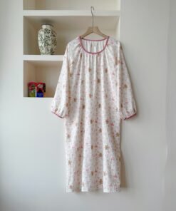 Vapetix 160(M)-175(XXL)  【4 Patterns】Cloud Cotton Nightgown for Women Spring and Autumn Sweet Princess Style Long Sleeve Ski