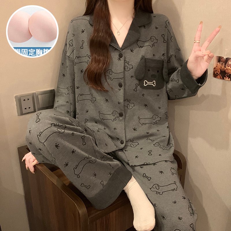 Vapetix M-XXL Women's 2025 Autumn 180g Cotton-Blend Pullover Hooded Sweatshirt and Pants Set with Built-in Bralet – Bild 2