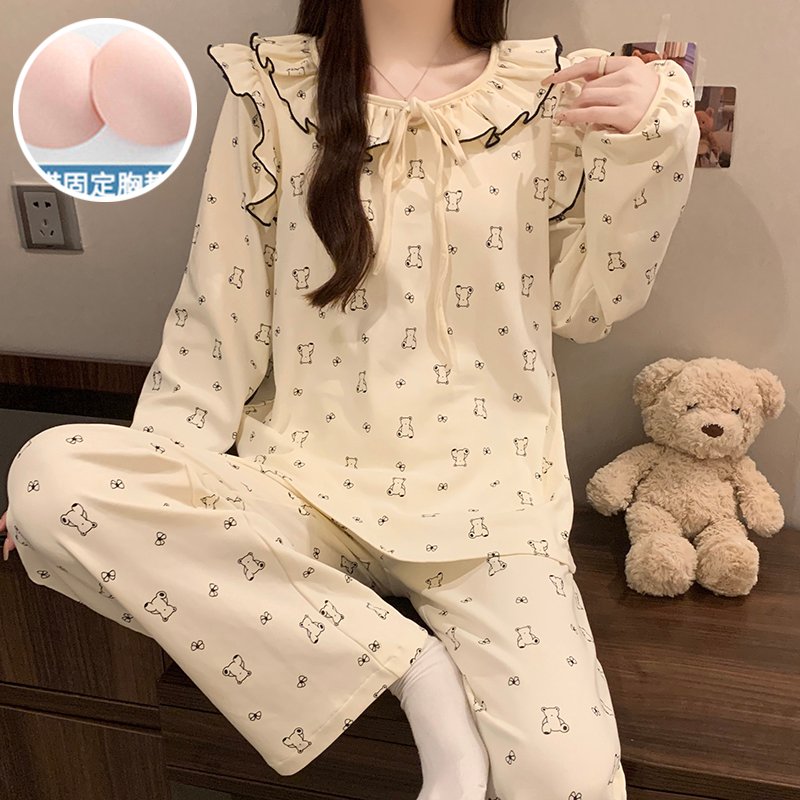 Vapetix M-XXL Qiao Mengran 2025 Autumn 180g Faux Cotton (with Chest Pads) Lapel Cardigan Long-Sleeve Pants Women' – Bild 5