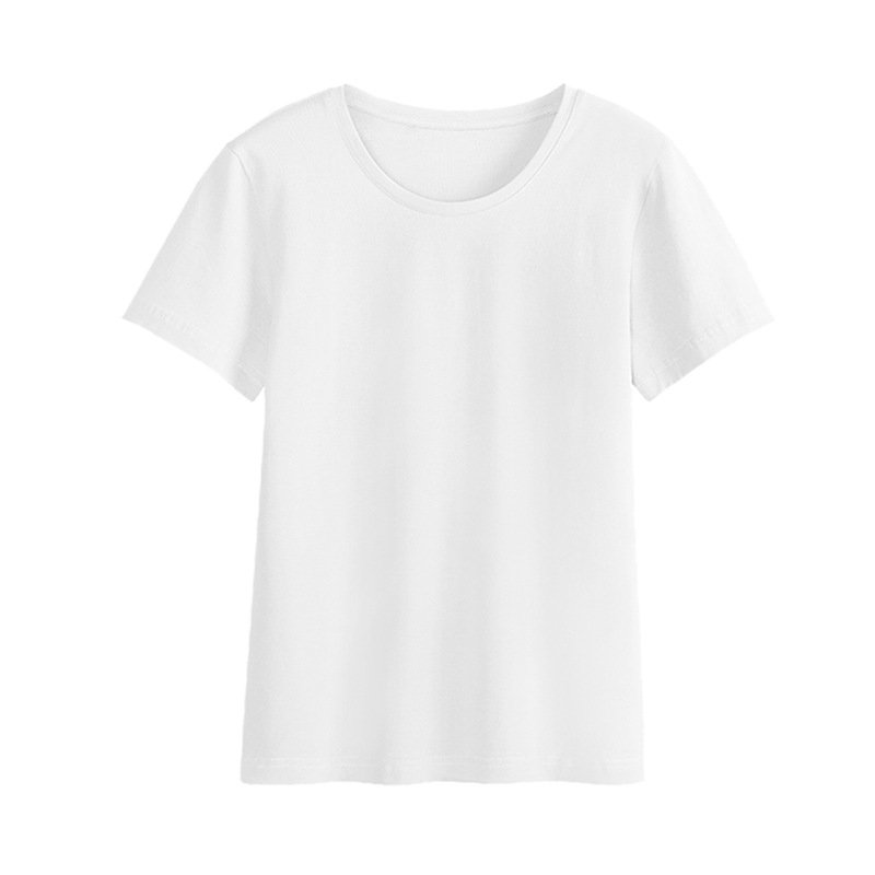Vapetix M-XXL Pure White T-Shirt for Women, Short-Sleeve, Korean Style, Versatile, Loose Fit, Personalized, Top S – Bild 6
