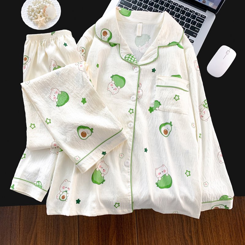 Vapetix M-XXL Jiao Mengran 2025 Autumn Cloud Cotton Collarless Open-Front Sweater and Long Pants Women's Set Casu – Bild 5