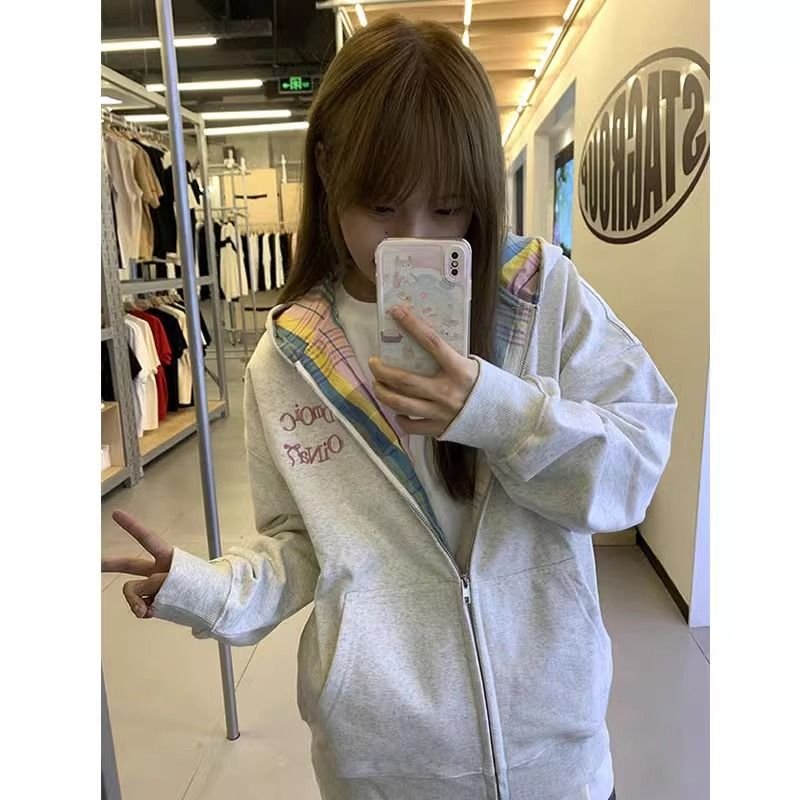 Vapetix M-2XL Embroidered + Inner draw + Feeding hair cotton composite milk yarn + Silver fox fur women's hooded – Bild 4