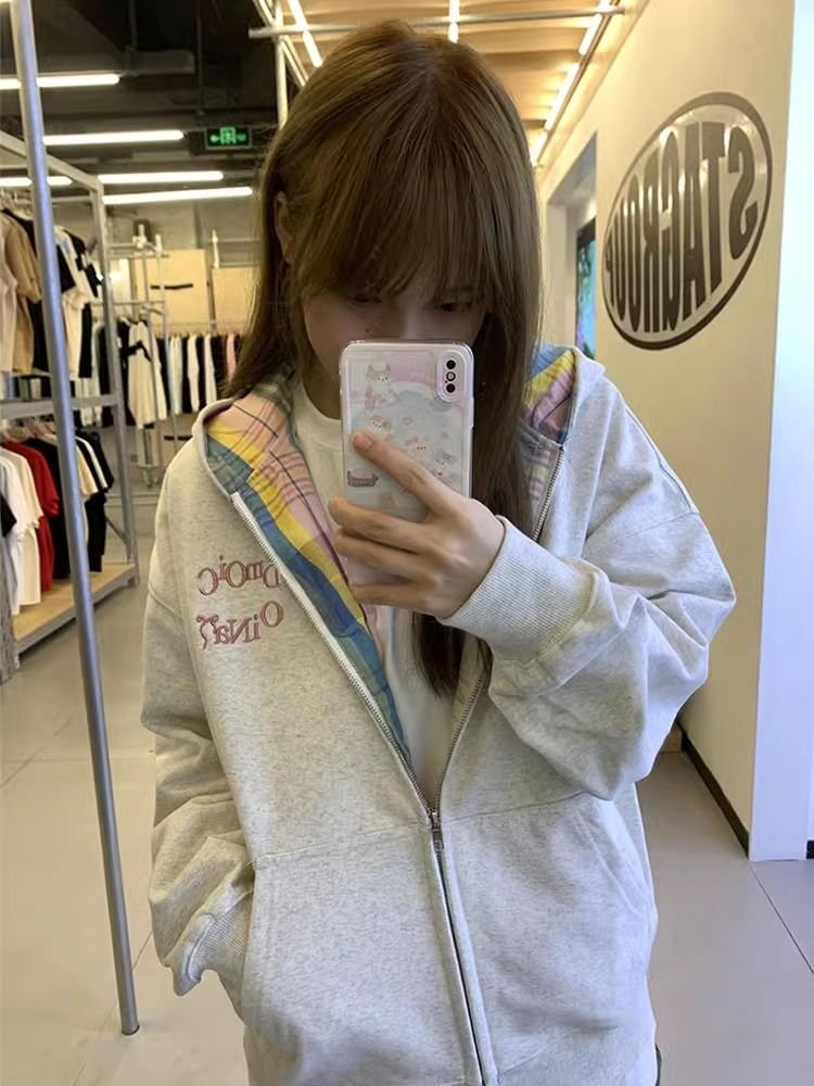 Vapetix M-2XL Embroidered + Inner draw + Feeding hair cotton composite milk yarn + Silver fox fur women's hooded – Bild 2