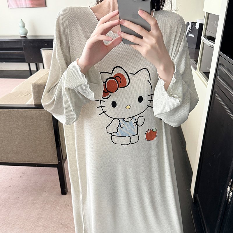 Vapetix 155(S)-175(XXL) Tangfanni Autumn Batch 17 M-XXL (Knitted Color Cotton) Women's Cartoon Knitted Color Cotton Sleep D – Bild 2