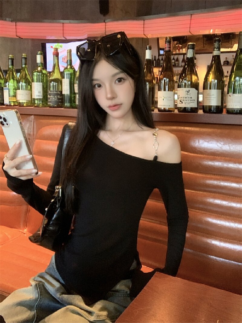 Vapetix M-XL Photographed 40 pieces of 100% cotton 210g 92% cotton/8% spandex women's long-sleeve T-shirt with s – Bild 4