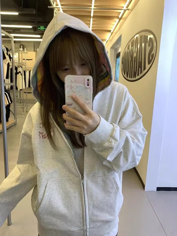 Vapetix M-2XL Embroidered + Inner draw + Feeding hair cotton composite milk yarn + Silver fox fur women's hooded – Bild 3