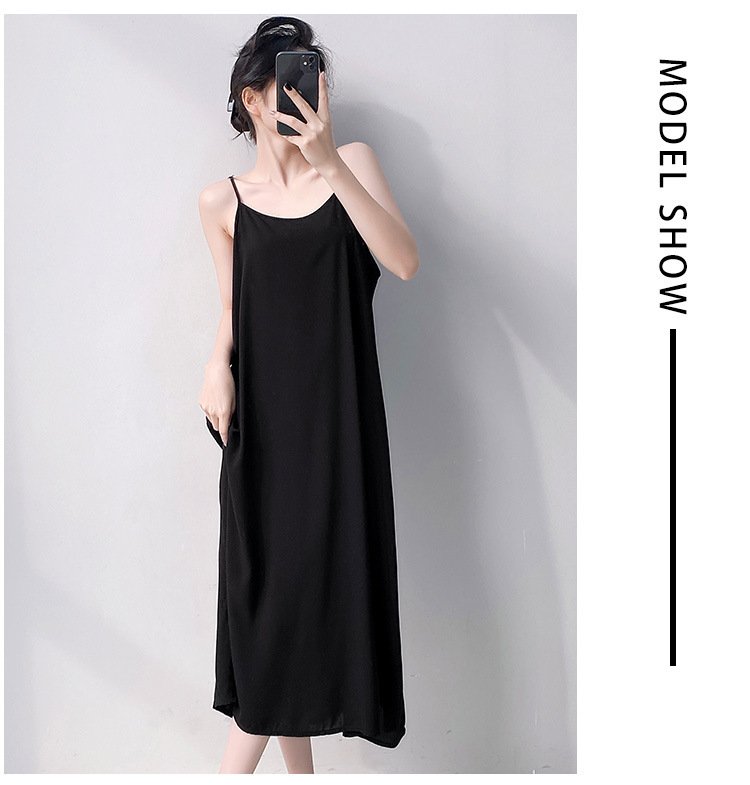 Vapetix Unisex (90-145 lbs)-Unisex (90-145 lbs) Women's Spring and Autumn Season Thin Cotton Gauze Nightgown with Straps, Soft and Sweet Homecoming – Bild 3