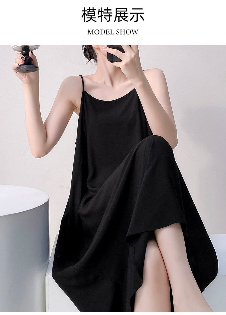 Vapetix Unisex (90-145 lbs)-Unisex (90-145 lbs) Women's Spring and Autumn Season Thin Cotton Gauze Nightgown with Straps, Soft and Sweet Homecoming – Bild 7