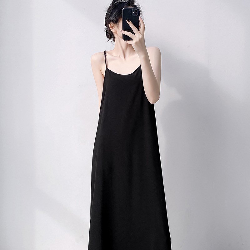 Vapetix Unisex (90-145 lbs)-Unisex (90-145 lbs) Women's Spring and Autumn Season Thin Cotton Gauze Nightgown with Straps, Soft and Sweet Homecoming – Bild 8