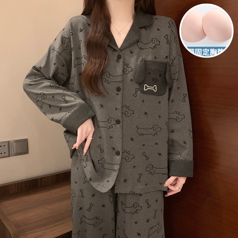 Vapetix M-XXL Women's 2025 Autumn 180g Cotton-Blend Pullover Hooded Sweatshirt and Pants Set with Built-in Bralet – Bild 3