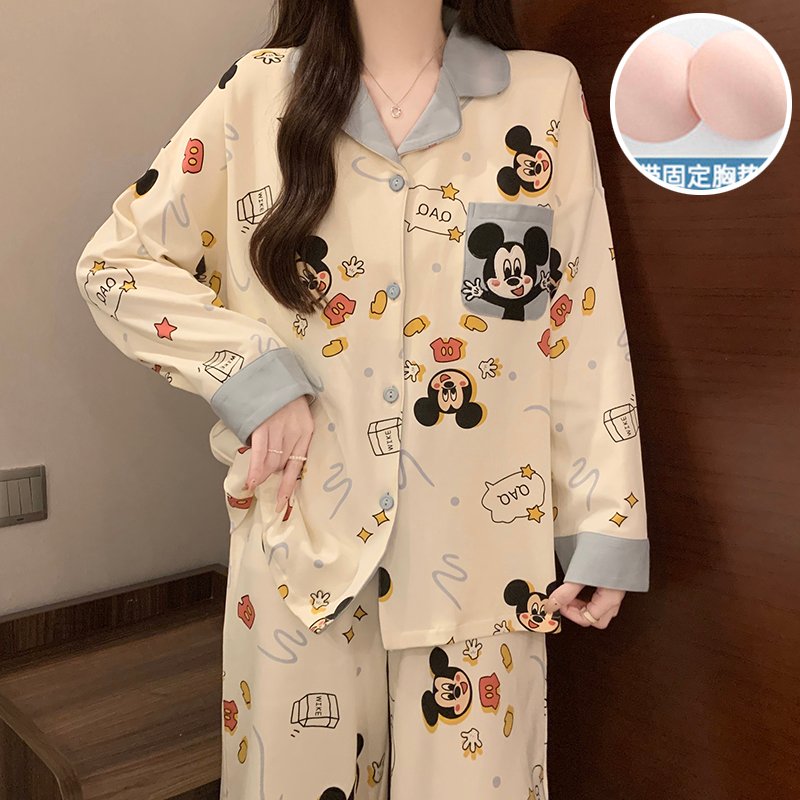 Vapetix M-XXL Qiao Mengran 2025 Autumn 180g Faux Cotton (with Chest Pads) Lapel Cardigan Long-Sleeve Pants Women' – Bild 2