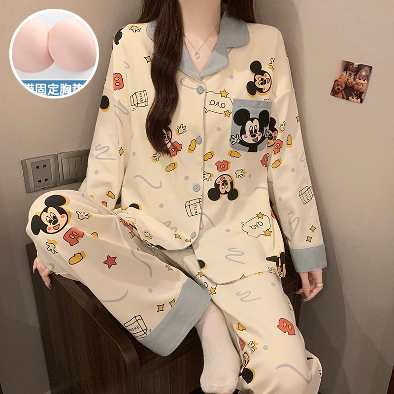 Vapetix M-XXL Qiao Mengran 2025 Autumn 180g Faux Cotton (with Chest Pads) Lapel Cardigan Long-Sleeve Pants Women' – Bild 3