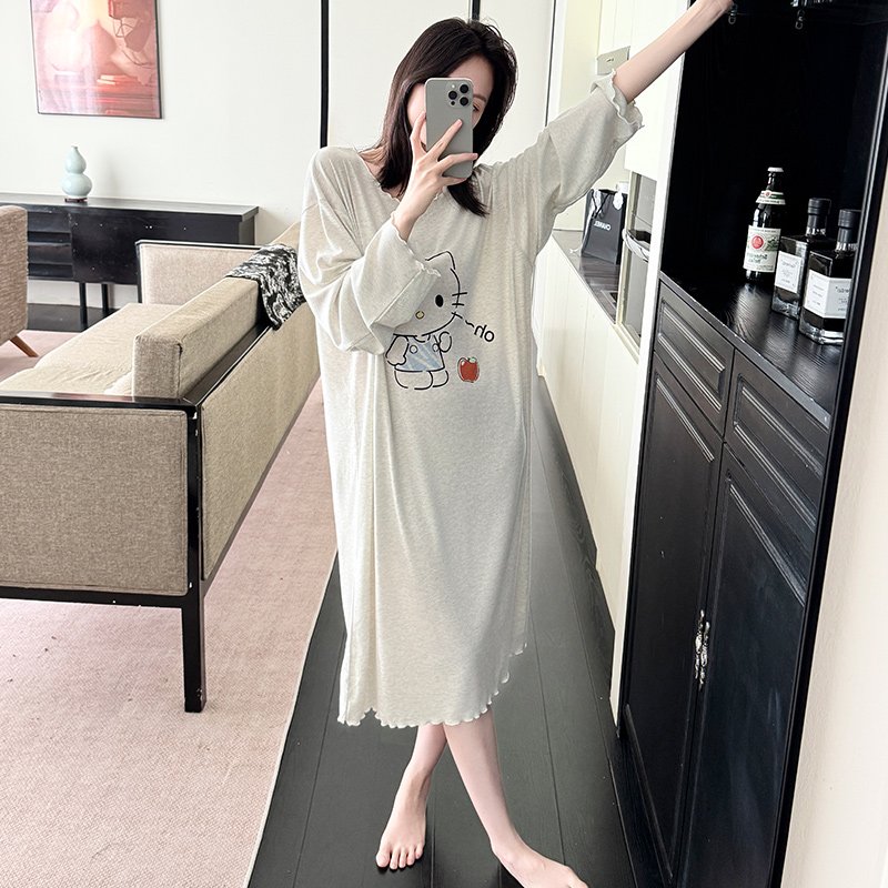 Vapetix 155(S)-175(XXL) Tangfanni Autumn Batch 17 M-XXL (Knitted Color Cotton) Women's Cartoon Knitted Color Cotton Sleep D – Bild 4