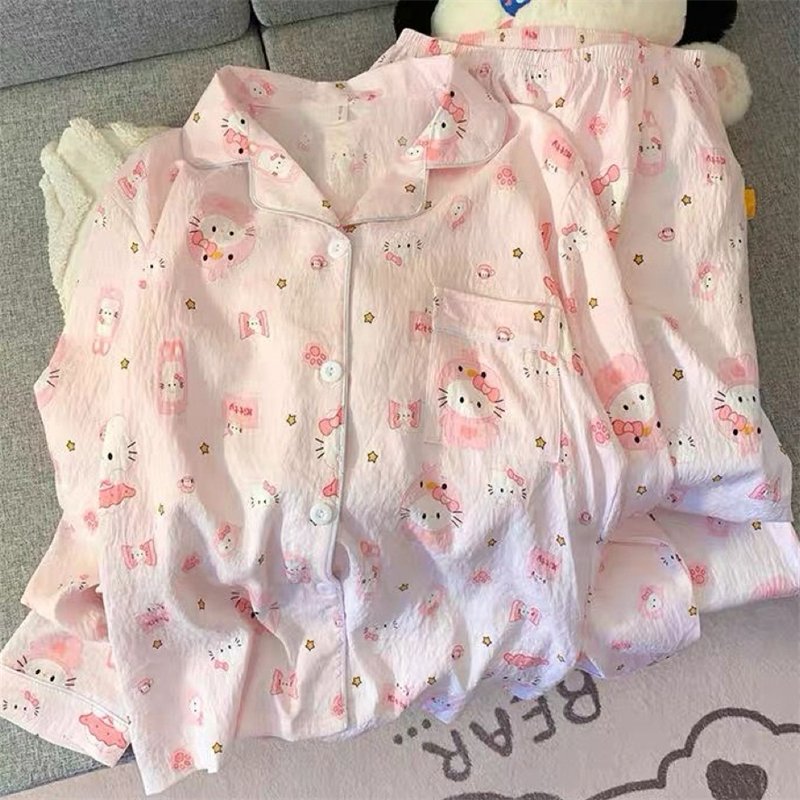 Vapetix 2 yards-4 inches 2025 【Xin Xu】 First Batch Autumn/Winter Cloud Cotton Double Long Printed Open-front Pajamas Women's – Bild 3