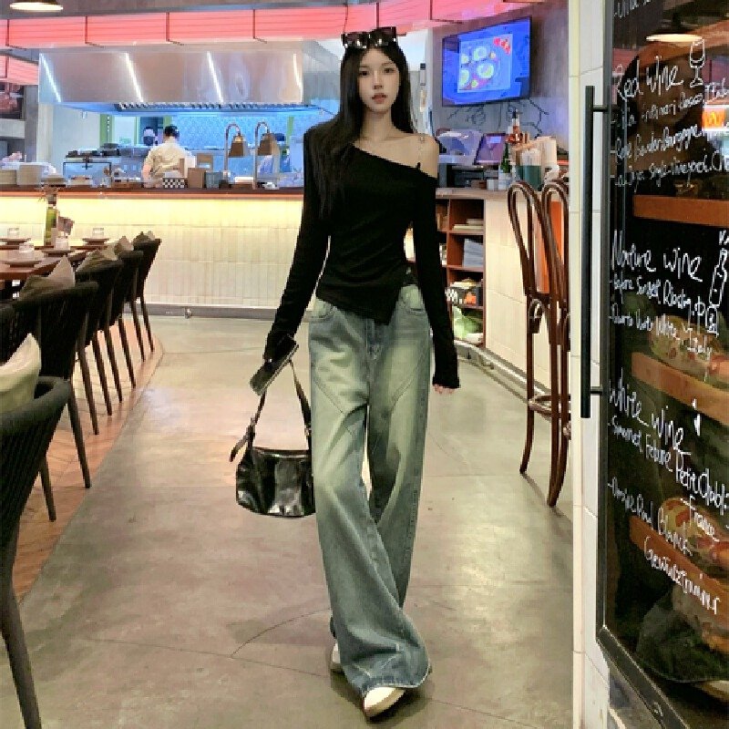 Vapetix M-XL Photographed 40 pieces of 100% cotton 210g 92% cotton/8% spandex women's long-sleeve T-shirt with s – Bild 7