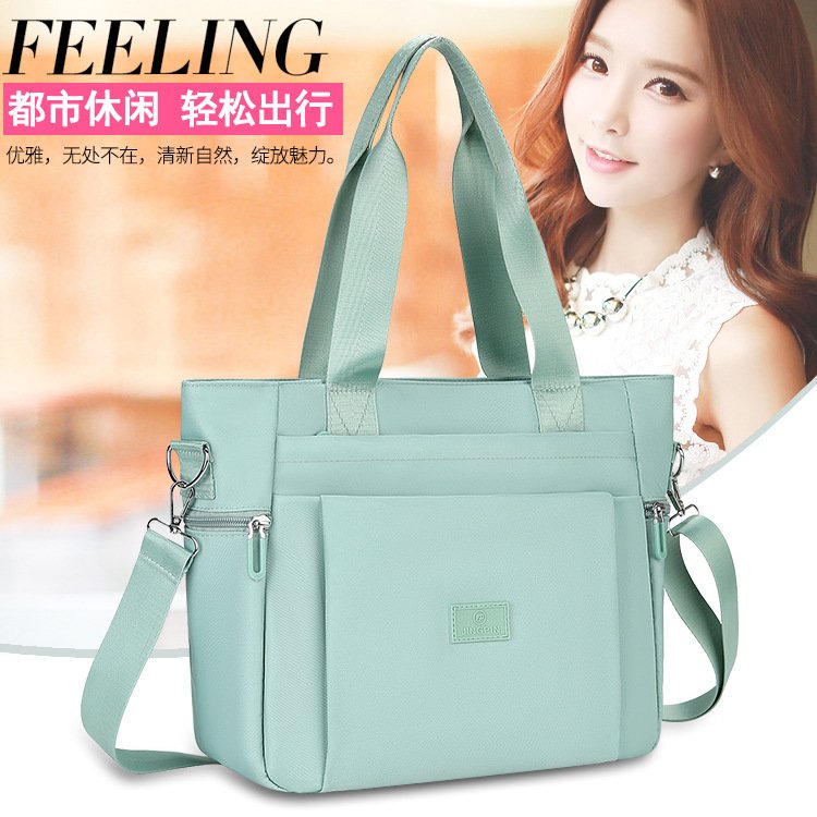 Vapetix Free Size-Free Size New Nylon Single Strap Bag Large Capacity Portable Commute Women's Bag Simple Lady Leisure Travel H – Bild 9