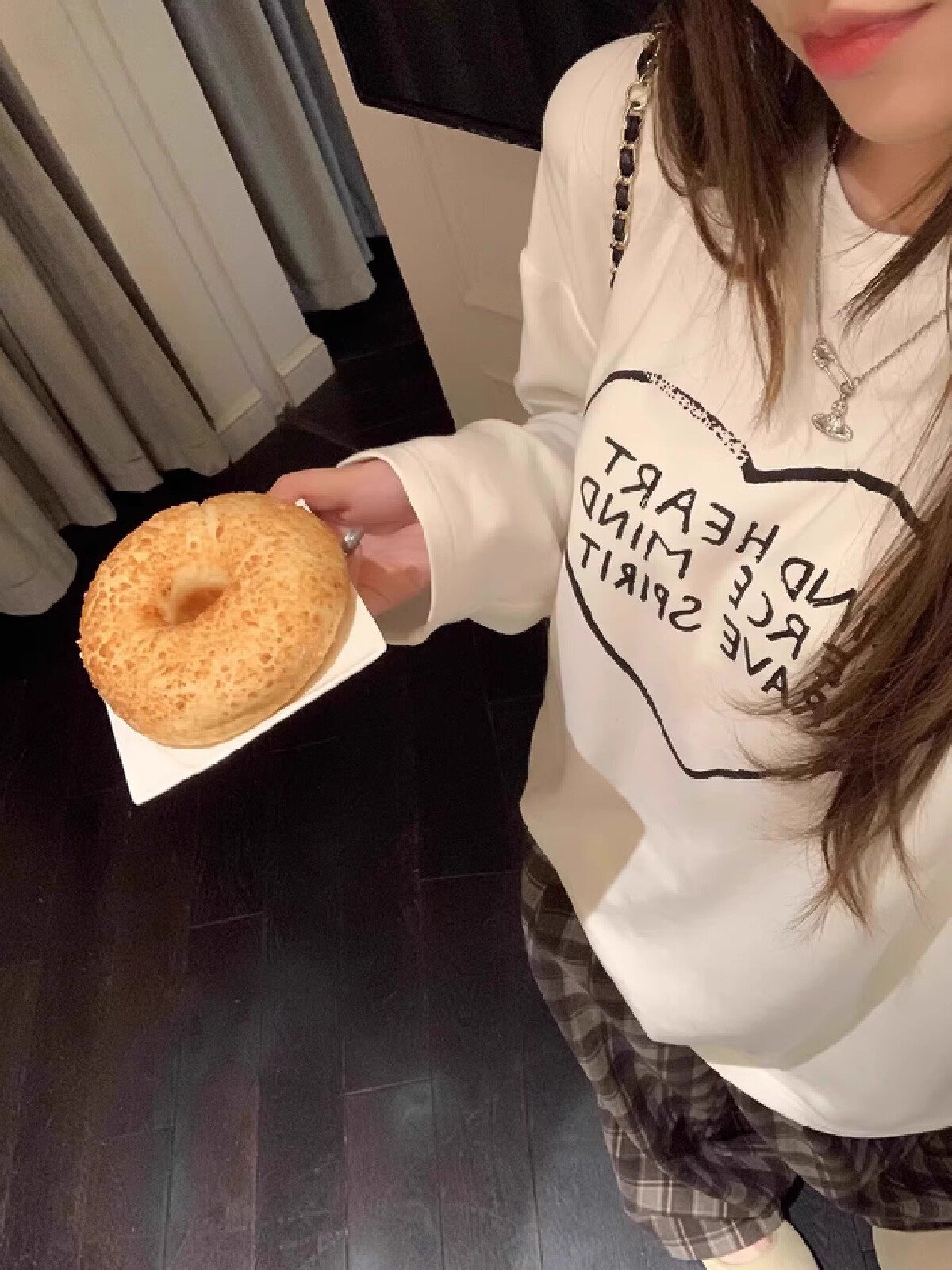 Vapetix S-3XL Official Image 21-ply Pure Cotton - 210g 100% Cotton Fall Long-sleeve T-shirt for Women Loose Top P – Bild 2