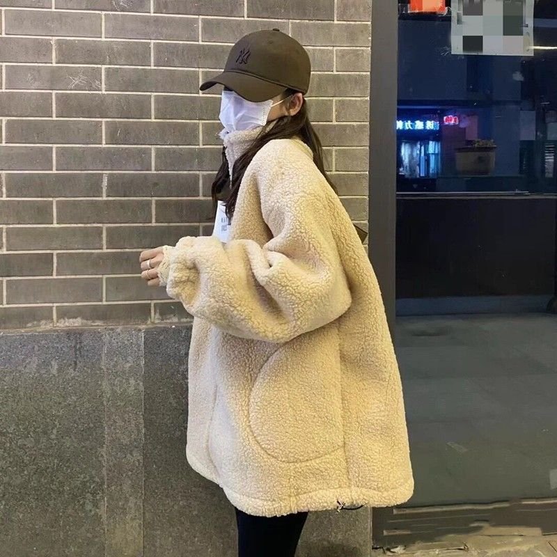 Vapetix S-2XL 2025 New Lamb Wool Coat for Women - Korean Style, Versatile and Trendy Top with Added Thickness, 20