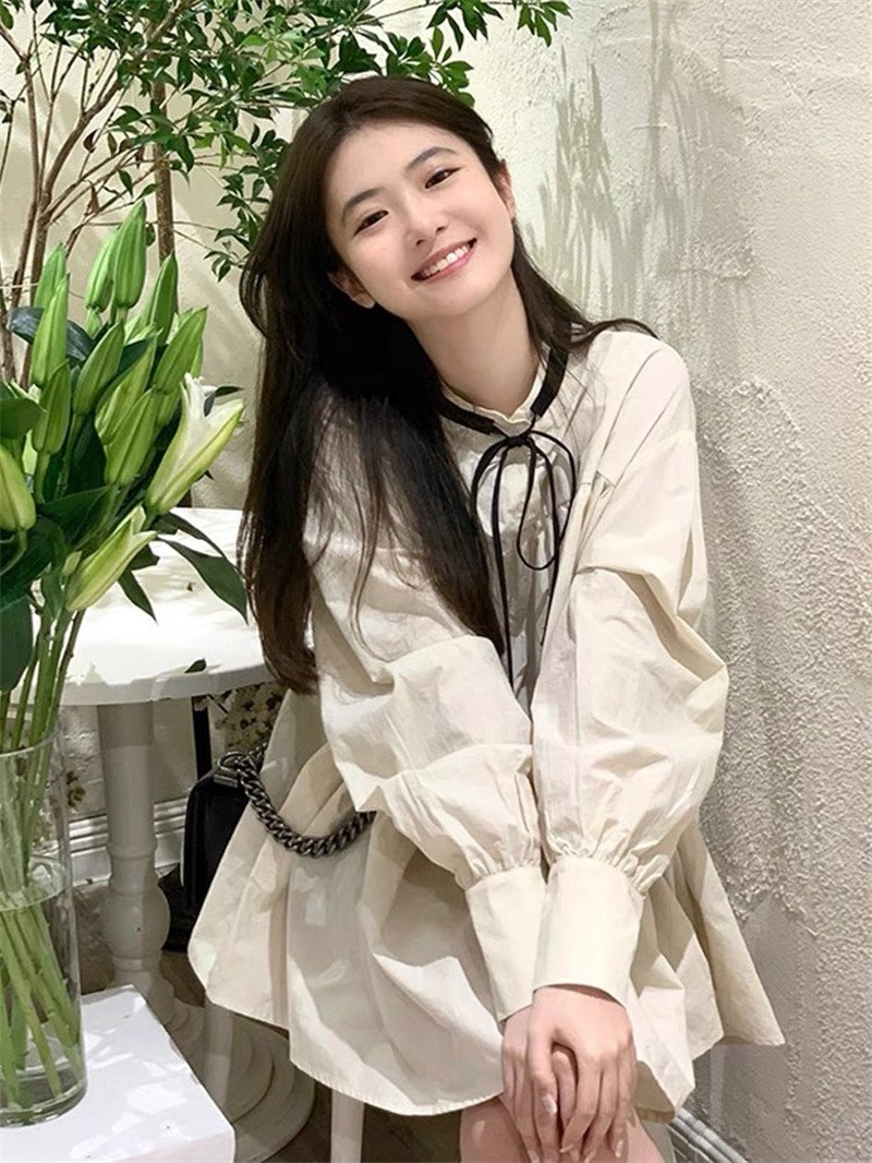 Vapetix S-2XL Lilac Mini Dress for Kids and Teens, Spring and Autumn New Arrival French Style Gentle Unisex Youth