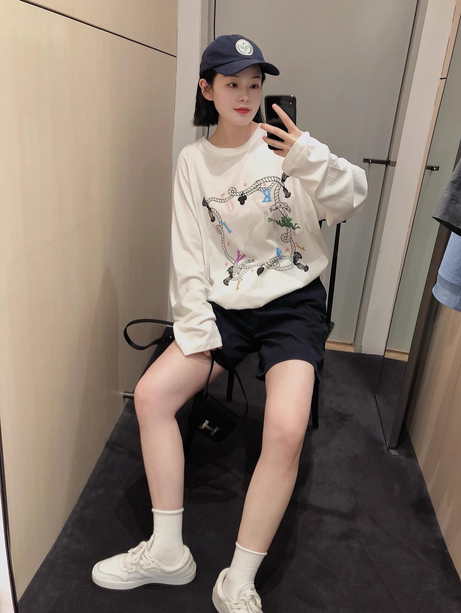 Vapetix S-3XL Official Image 21-ply Pure Cotton - 210g (100% Cotton) Autumn Long-sleeve T-shirt for Women Loose T – Bild 2