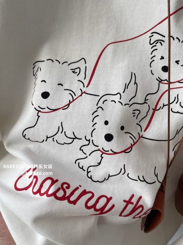 Vapetix S-3XL Korean Foreign Trade: 21-Count Pure Cotton - 210g 100% Cotton Autumn Long-Sleeve T-Shirt for Women,