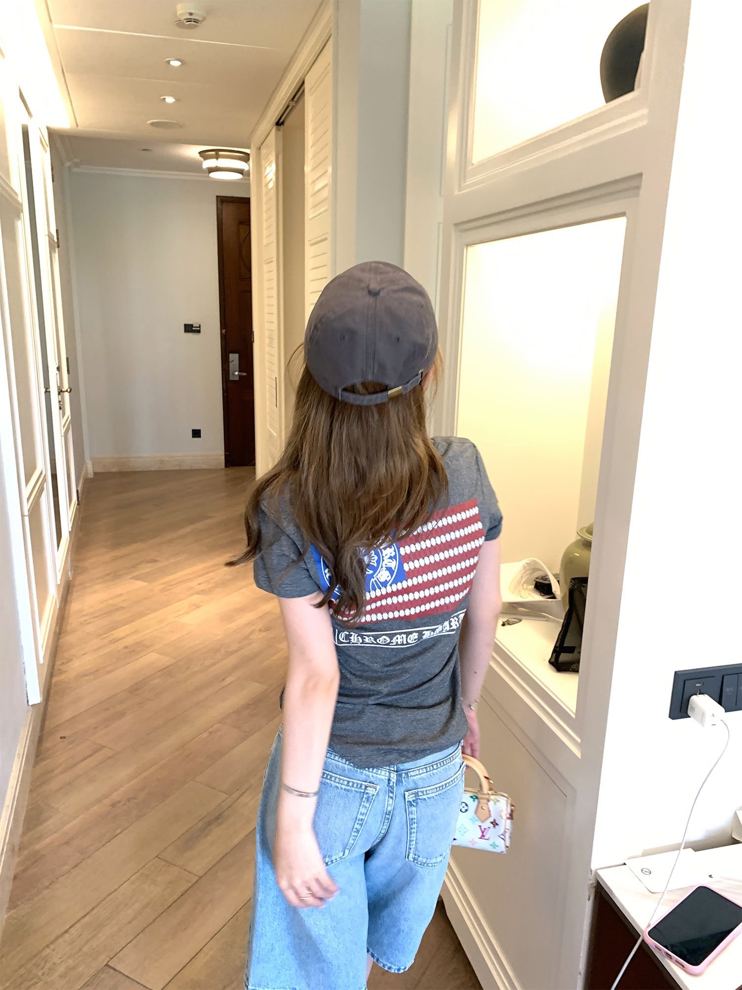 Vapetix S-XL 260g cotton "Miami Heatwave" American V-neck short-sleeve regular-fit women's summer printed top