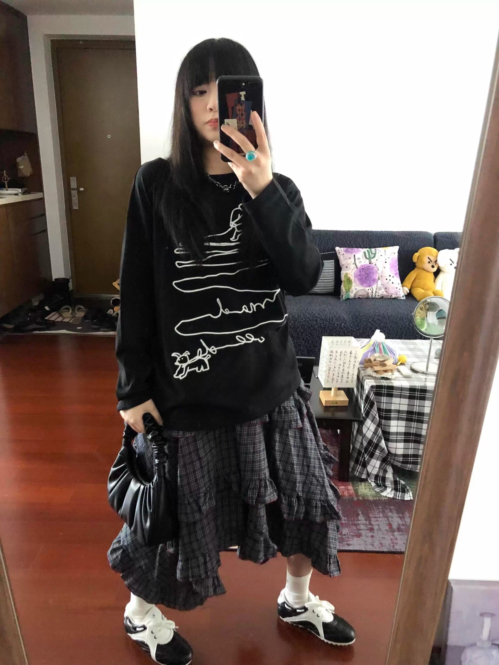 Vapetix S-3XL Official Image 21-ply Cotton - 210g (100% Cotton) Autumn Long Sleeve T-shirt for Women Loose Top Pr