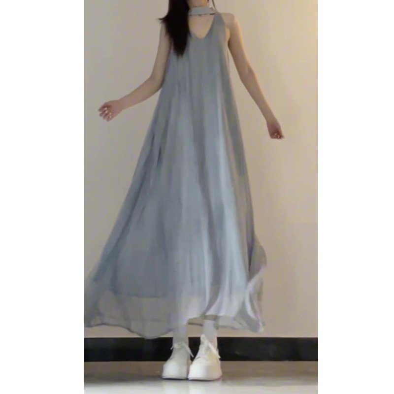 Vapetix S-2XL Necklace strap dress beach vacation long dress for girls and boys 2025 summer new style very beauti – Bild 3