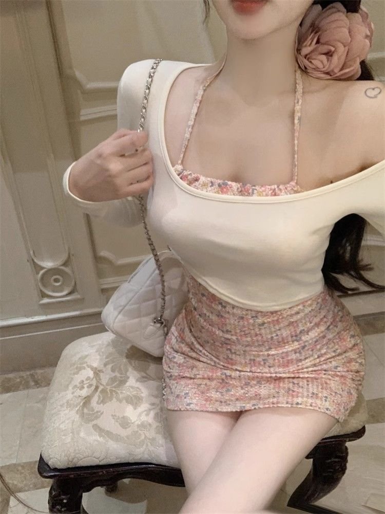 Vapetix S-XL Pure and lustful outfit hot girl suit for women in summer 2025 new design niche floral short skirt - 图片 5