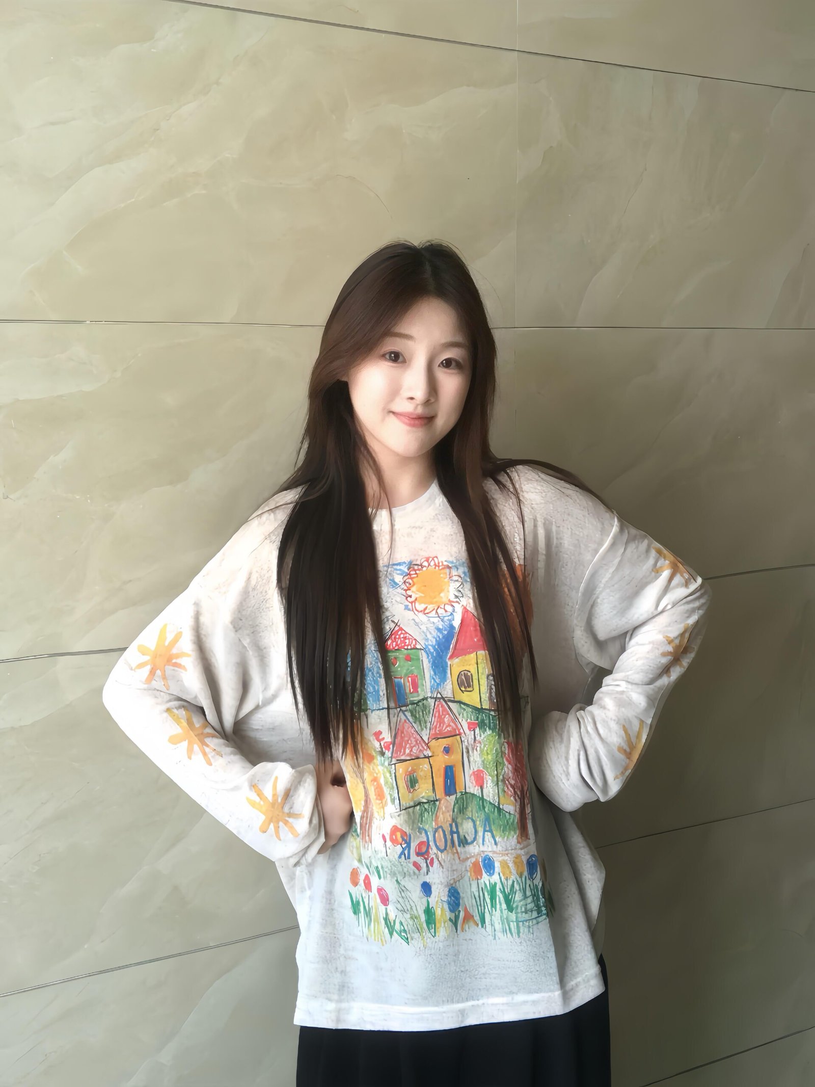 Vapetix S-XL MR【Original Rainbow Haze】Lazy Style Graffiti Print Loose Short-Sleeve T-Shirt for Women Summer Top – Bild 2