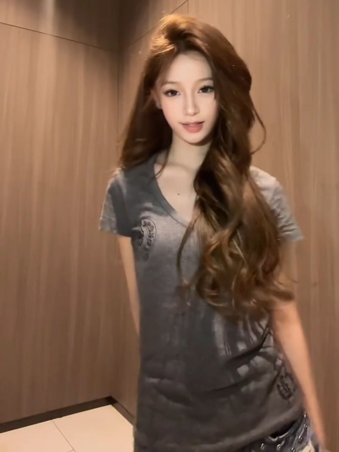 Vapetix S-XL 260g rayon "Miami Heatwave" American V-neck short-sleeve regular-fit women's summer printed t-shirt