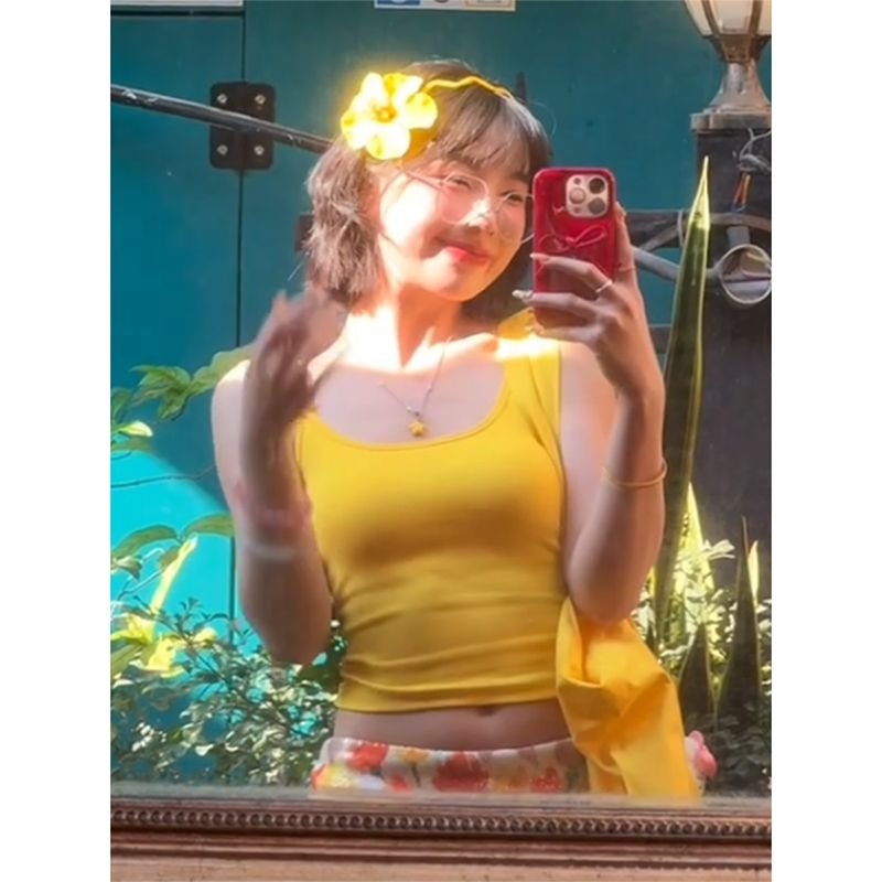 Vapetix S-XL Beaded daisy flower brooch with padding on the shoulder straps, padded top with daisy flowers and p – Bild 3