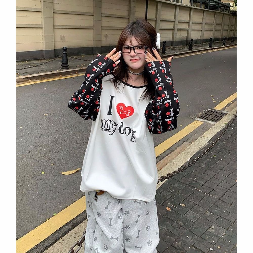 Vapetix S-XL Original version craftsmanship 19 pieces 220g pure cotton long sleeve T-shirt for women – Bild 3