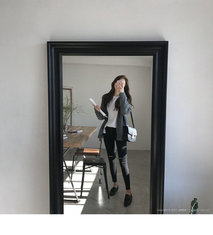 Vapetix Average size-Average size Korean women's loose languid core spun yarn sweater cardigan women's Harajuku Short Knitwear jacket - 图片 4