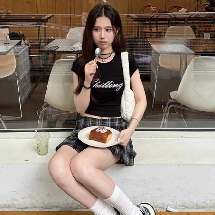 Vapetix S suggests 85-100 pounds-The XL size is recommended for 55-59 kg. Side-fastener Retro Plaid Pleated Skirt for Women - Summer New College Style Hot Girl American Chec - 图片 3