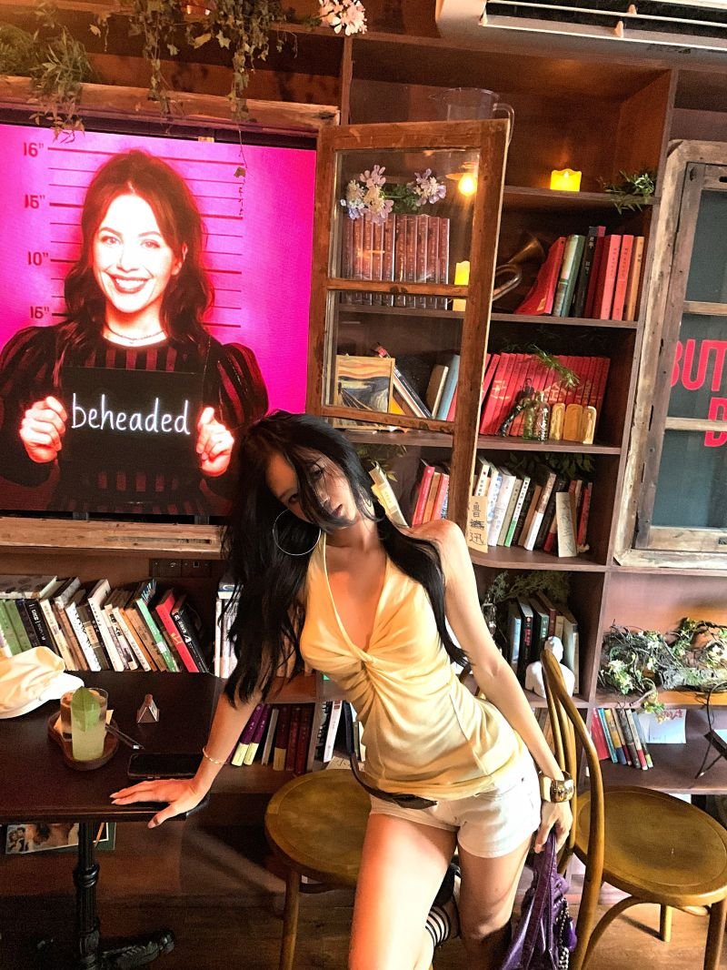 Vapetix S-XL Cotton-Linen Sleeveless V-Neck Knot Yellow Hanging Collar Top for Women, Summer Fitted Tank Top, Sl – Bild 2