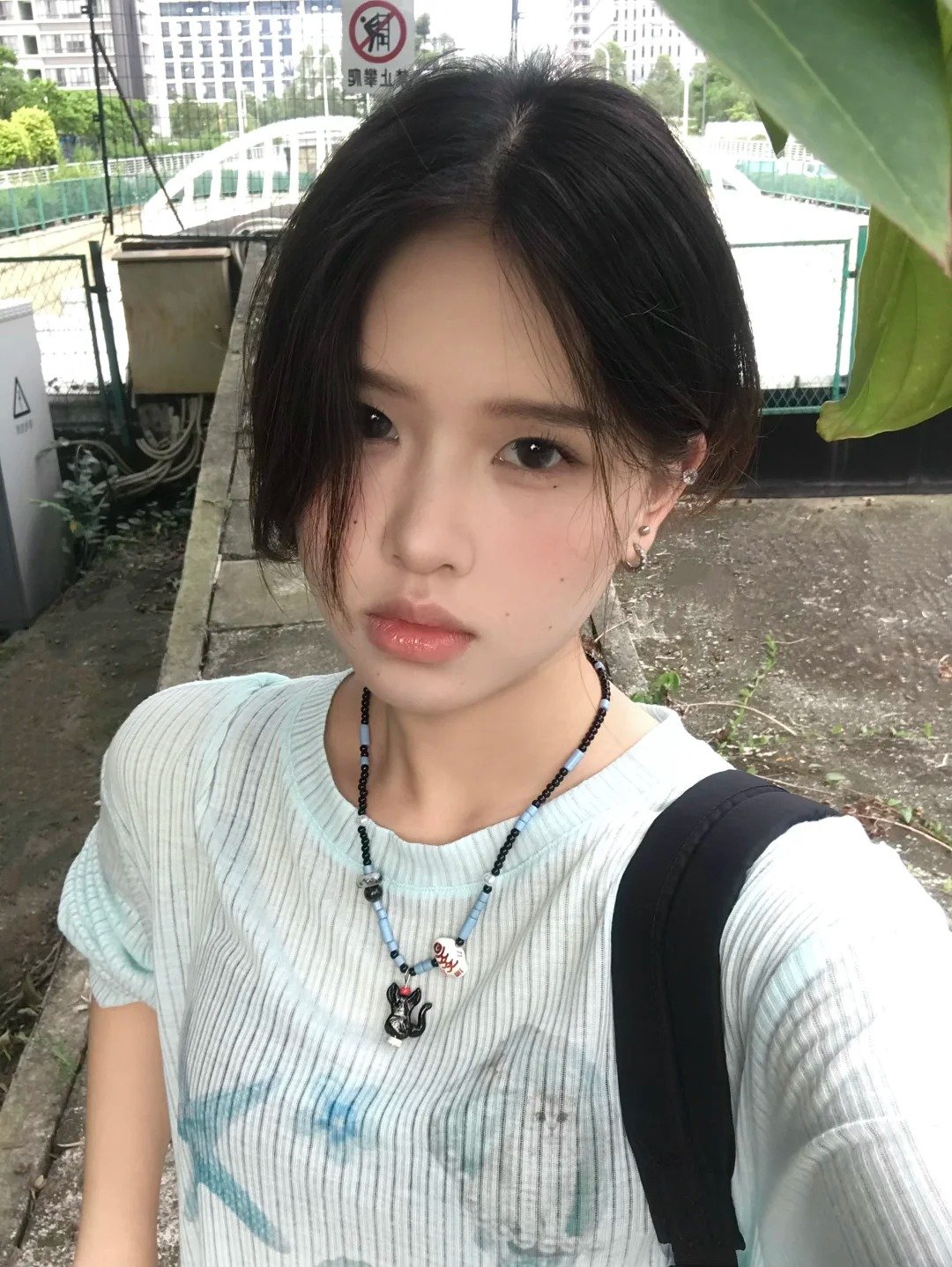 Vapetix S-XL Original printed fabric livestream quality round neck women's top - 图片 3