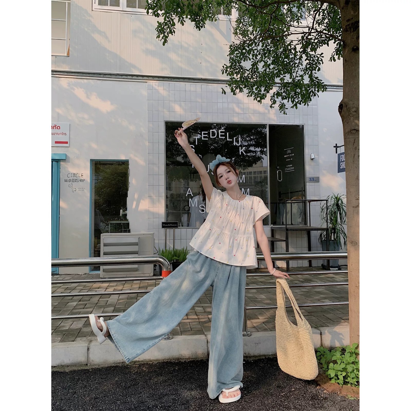 Vapetix S-XL (Original Fabric) Colorful Heart Print Doll Shirt 2025 Summer New Design Loose Top – Bild 3